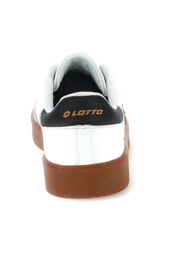 Sneakers bianche con suola color cuoio Lotto EQUIPO AMF II LTH