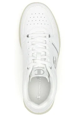 Sneakers Bianche con Suola in Gomma CHAMPION CLAY 400 W