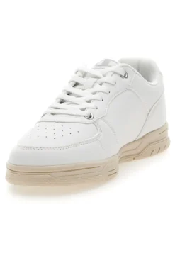 Sneakers Bianche con Suola in Gomma CHAMPION CLAY 400 W