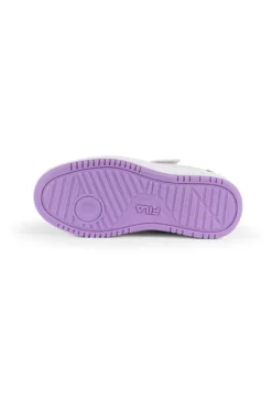 Sneakers Bianche Con Suola Lilla Fila Rega Velcro