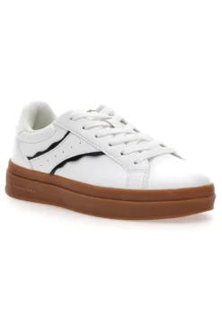 Sneakers bianche con suola marrone Champion PRESTIGE PLATFORM