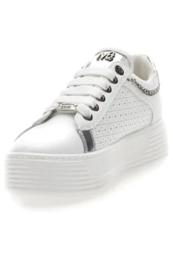 Sneakers Bianche con Tomaia Decorata e Platform MARIELLA BURANI 50251