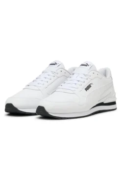 Sneakers Bianche con Tomaia in Pelle PUMA ST Runner v4 L