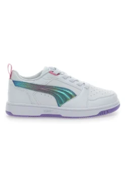 Sneakers bianche con tomaia traforata Puma Rebound V6 Lo Bouncy Sky AC PS