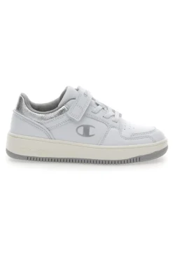 Sneakers Bianche Con Velcro Champion Rd18 Foil Low Ps