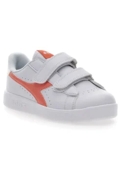 Sneakers Bianche con Velcro Diadora Game Step P PS Girl