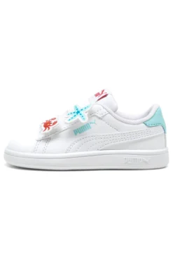 Sneakers Bianche con Velcro e Dettagli Marini Puma Smash 3.0 Badges V Inf