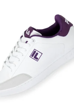 Sneakers bianche dettagli viola Fila Courtbay