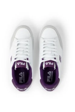 Sneakers bianche dettagli viola Fila Courtbay