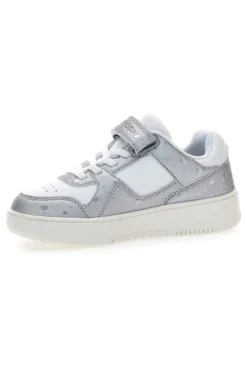 Sneakers bianche e argento con strappo Champion RD18 Bubble G PS