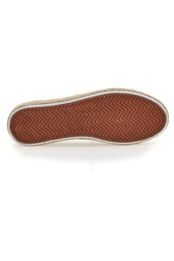 Sneakers Bianche e Beige Con Trama Ricamata e Flatform Energy 126