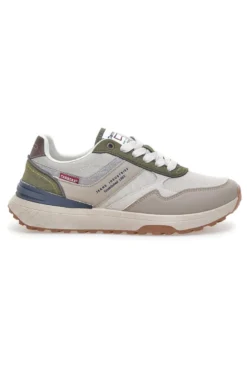 Sneakers Bianche e Beige multicolore suola zigrinata Carrera CAM45939J6377