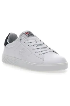 Sneakers Bianche e Blu con Lacci COTTON BELT CBM424A54