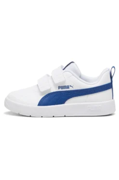 Sneakers bianche e blu con strappi Puma Courtflex V3 V Ps