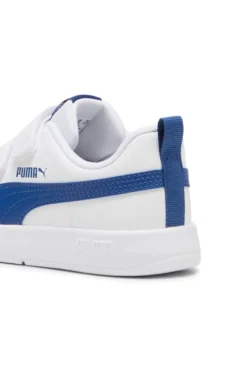 Sneakers bianche e blu con strappi Puma Courtflex V3 V Ps