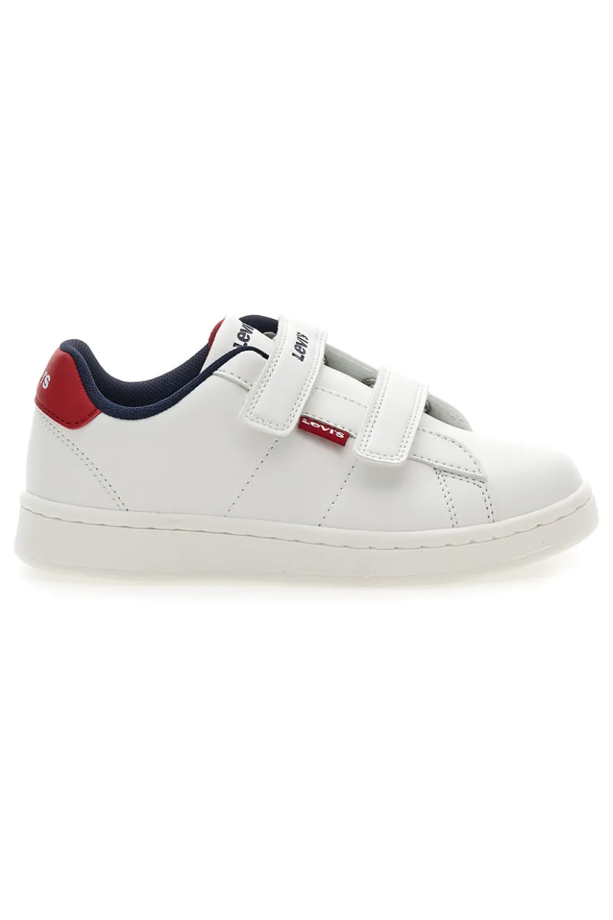 Sneakers Bianche e Blu con Velcro LEVI'S 0218