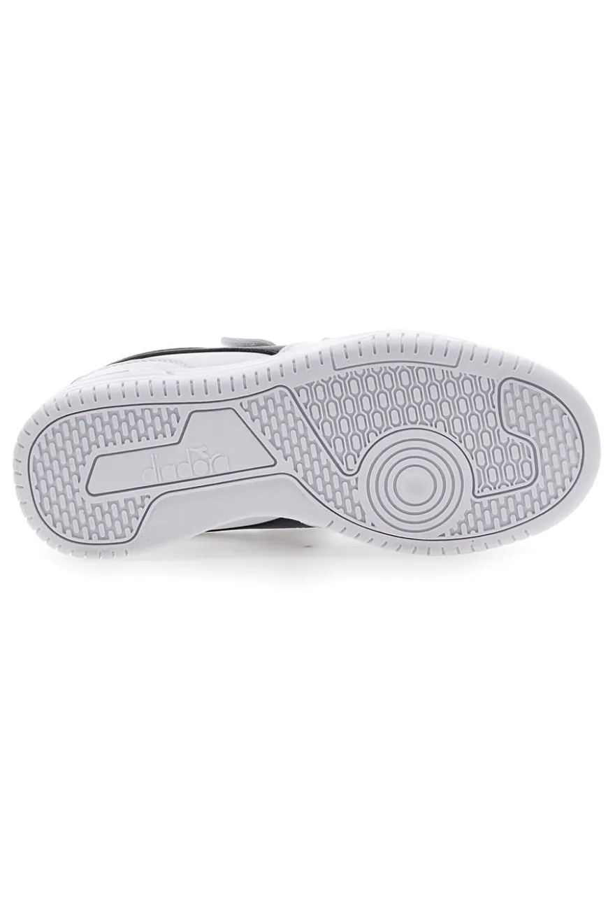 Sneakers bianche e blu con velcro DIADORA RAPTOR LOW PS
