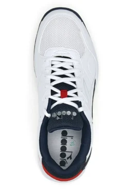 Sneakers bianche e blu Diadora Volee 7
