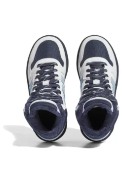 Sneakers Bianche e Blu Mid-Cut Adidas Hoops Mid 3 K