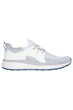 Sneakers bianche e grigie in mesh Skechers Lancer Dalton