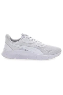 Sneakers bianche e grigio chiaro in mesh Puma FlexFocus Lite Modern Jr