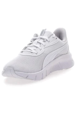 Sneakers bianche e grigio chiaro in mesh Puma FlexFocus Lite Modern Jr