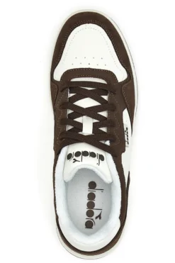 Sneakers bianche e marroni con inserti scamosciati Diadora Ginger S
