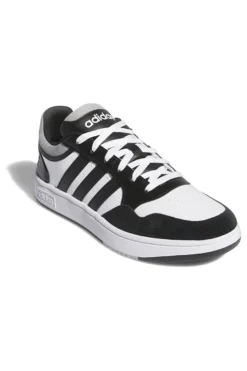 Sneakers bianche e nere con dettagli a contrasto Adidas Hoops 3.0