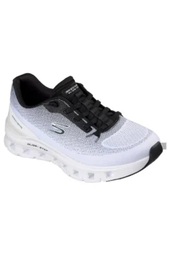 Sneakers bianche e nere con memory foam Skechers Glide-step pro soft mirage