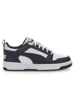 Sneakers Bianche e Nere Con Stringa Laterale Puma Rebound V6 LO JR