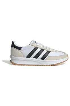 Sneakers bianche e nere con tomaia in pelle ADIDAS RUN 70s 2.0
