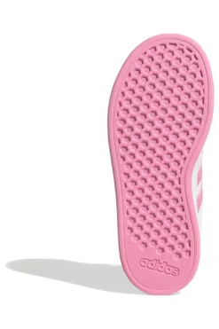 Sneakers bianche e rosa con chiusura a strappo Adidas Grand Court 2.0 EL C