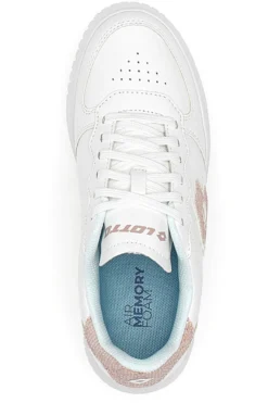 Sneakers Bianche e Rosa con Glitter Lotto Venus 1 AMF III GLI W