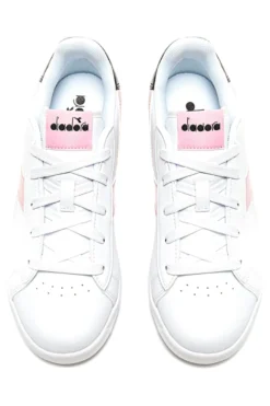 Sneakers Bianche e Rosa Con Logo Laterale DIADORA GAME P GS GIRL