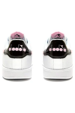 Sneakers Bianche e Rosa Con Logo Laterale DIADORA GAME P GS GIRL