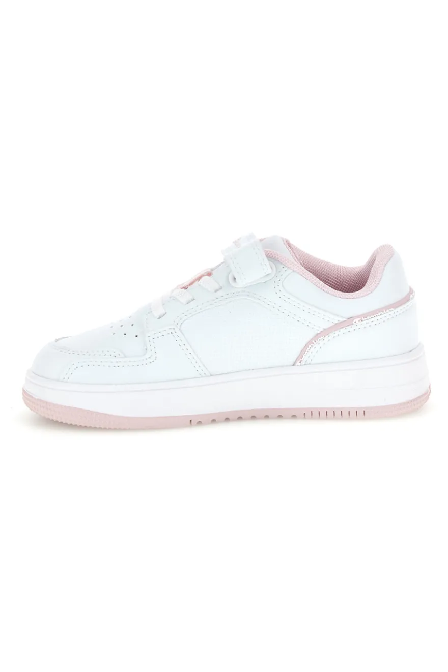 Sneakers bianche e rosa con strappo Champion RD18 2.0 LOW G PS