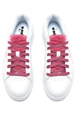 Sneakers Bianche e Rosa DIADORA GAME STEP P GS FLUFFY