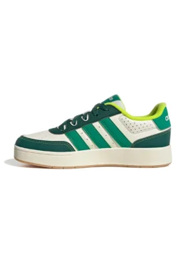 Sneakers bianche e verdi con logo in rilievo Adidas Breakbase J