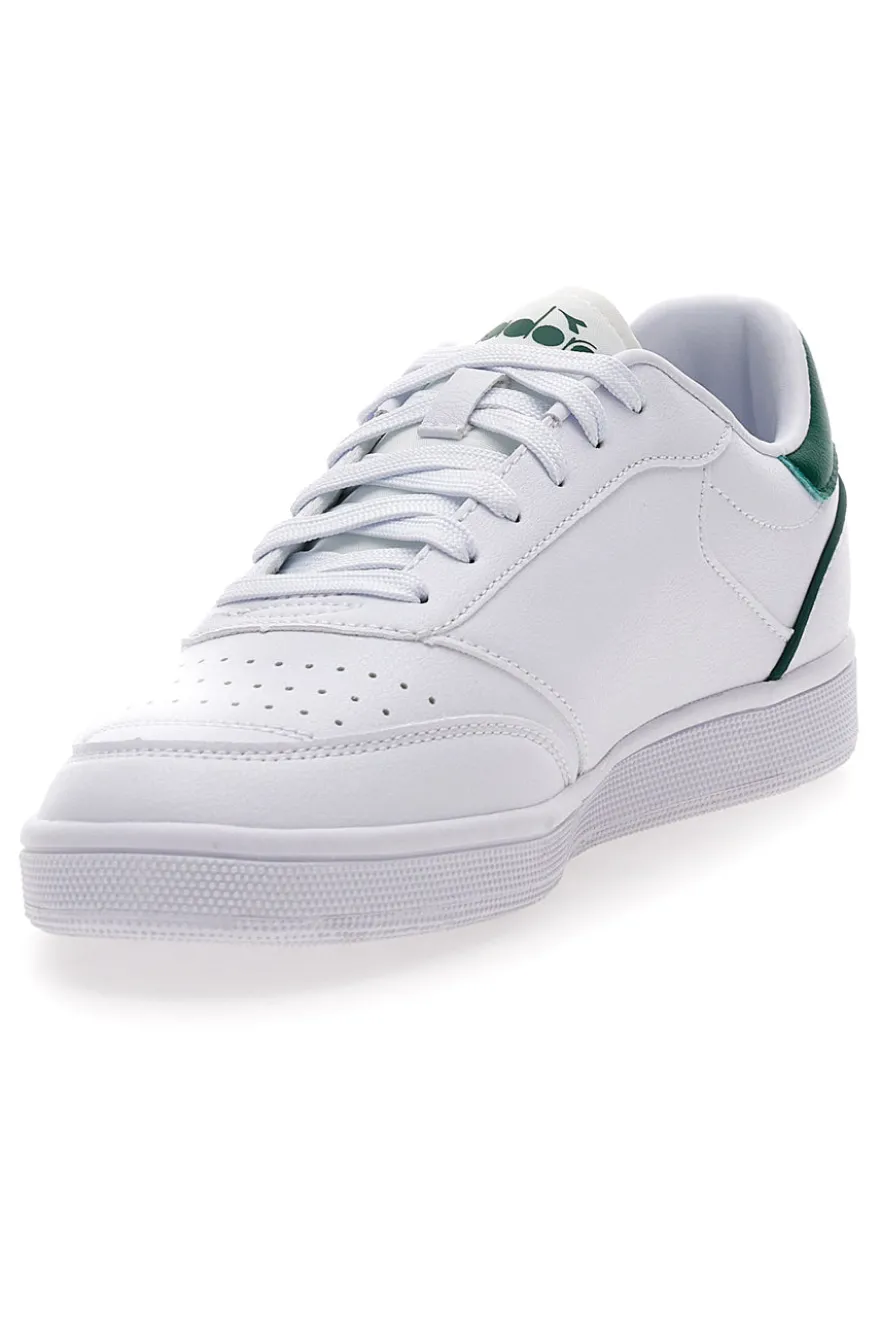 Sneakers bianche e verdi Diadora Viento Indoor