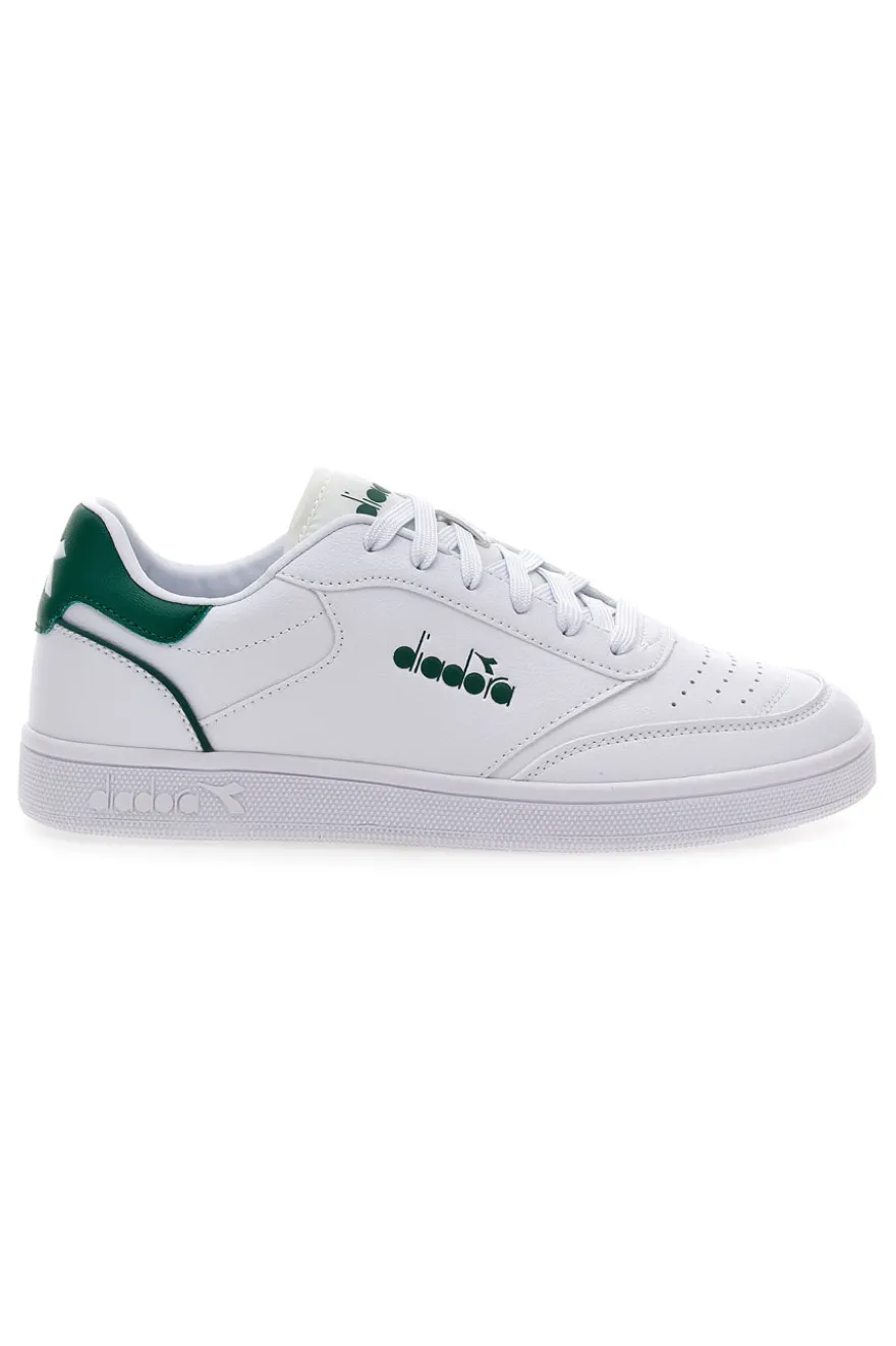 Sneakers bianche e verdi Diadora Viento Indoor