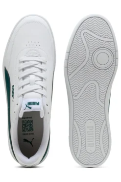 Sneakers Bianche e Verdi Puma Court Classic Clean