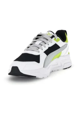 Sneakers bianche grigie e nere in mesh Puma Trinity 2 LT Jr
