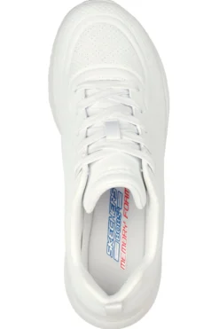 Sneakers bianche in duraleather con soletta memory foam Skechers BOBS Buno How Sweet