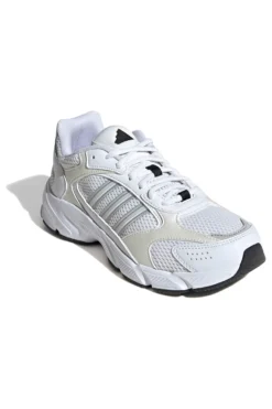 Sneakers bianche in mesh con dettagli argento e suola Cloudfoam Adidas Crazychaos 2000