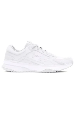 Sneakers bianche in mesh con inserti in pelle Under Armour Edge Leather