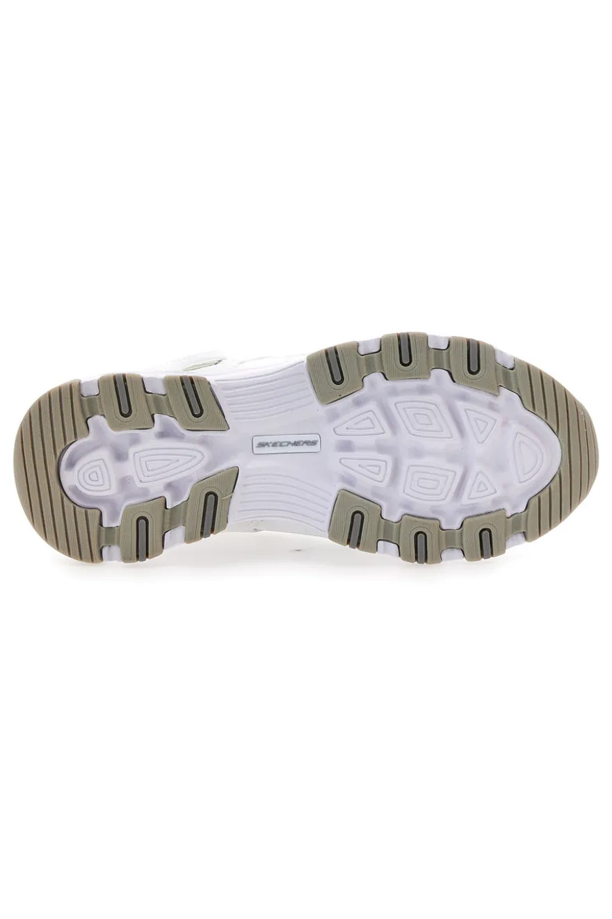 Sneakers bianche in pelle con Memory Foam Skechers Iconic Unabashed