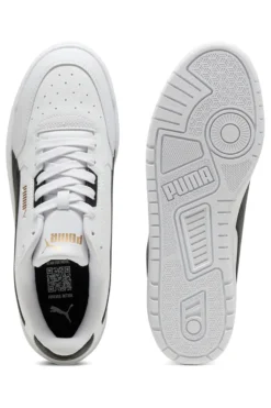 Sneakers bianche in pelle con dettagli neri Puma Shuffle Downtown