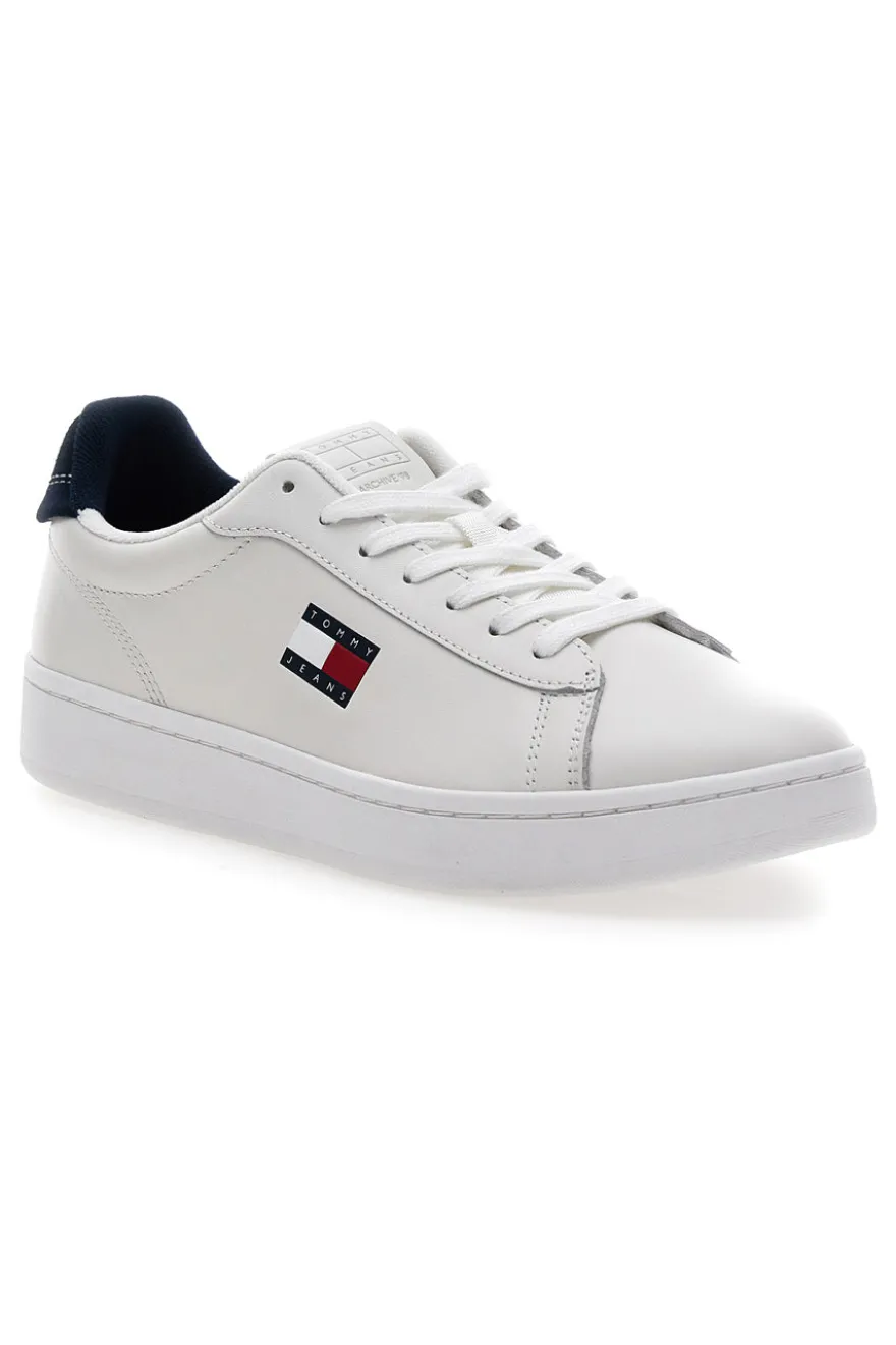 Sneakers bianche in pelle con soletta estraibile Tommy jeans Archive ’98