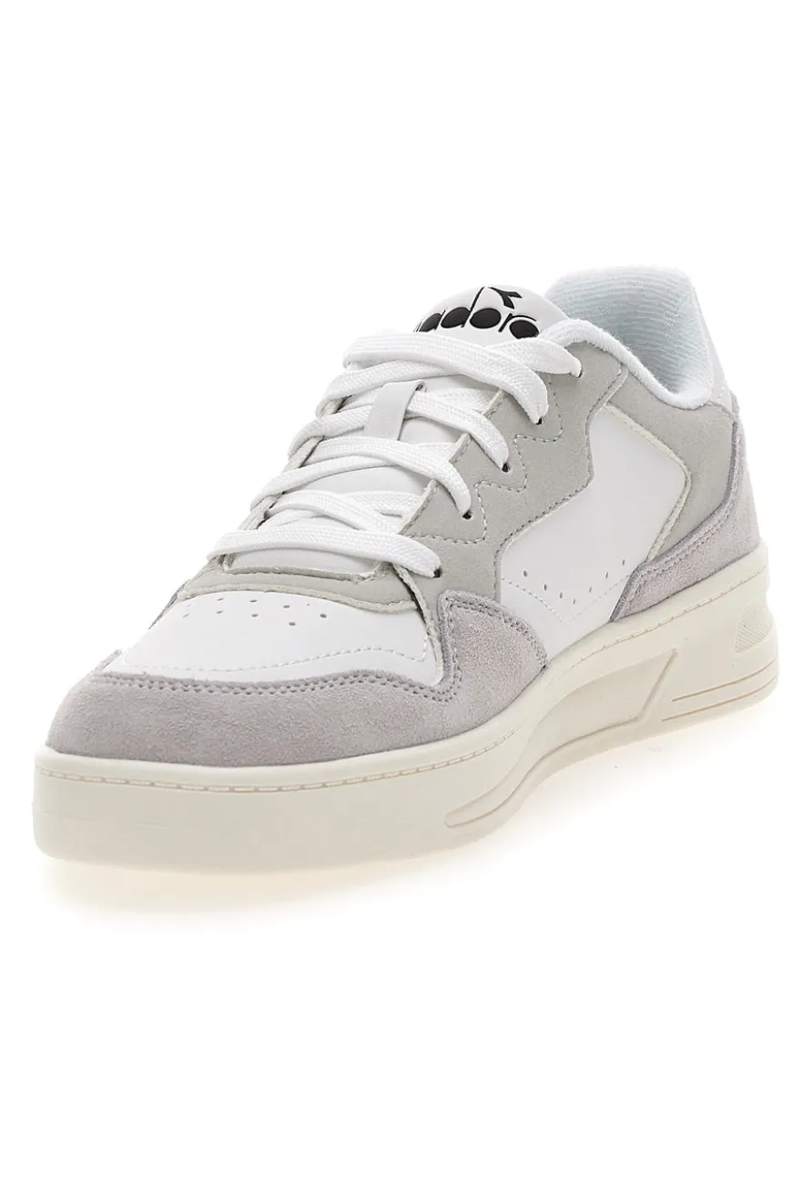 Sneakers bianche inserti a contrasto in pelle Diadora Ginger S