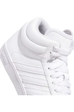 Sneakers bianche mid design pulito Adidas Hoops 4.0 Mid J